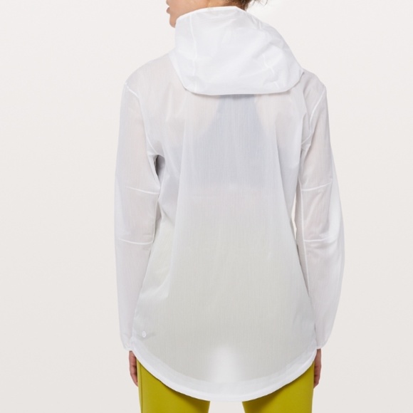 *SOLD* LULULEMON Sheer Joy Waterproof Running Jacket White NWT New 0 - Picture 3 of 9